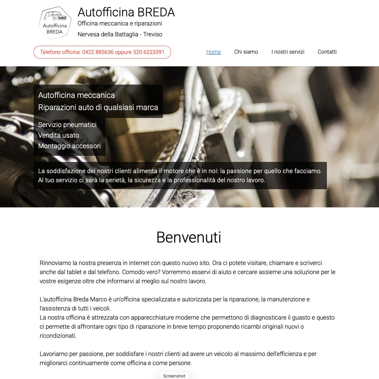Sito Autofficina Breda
